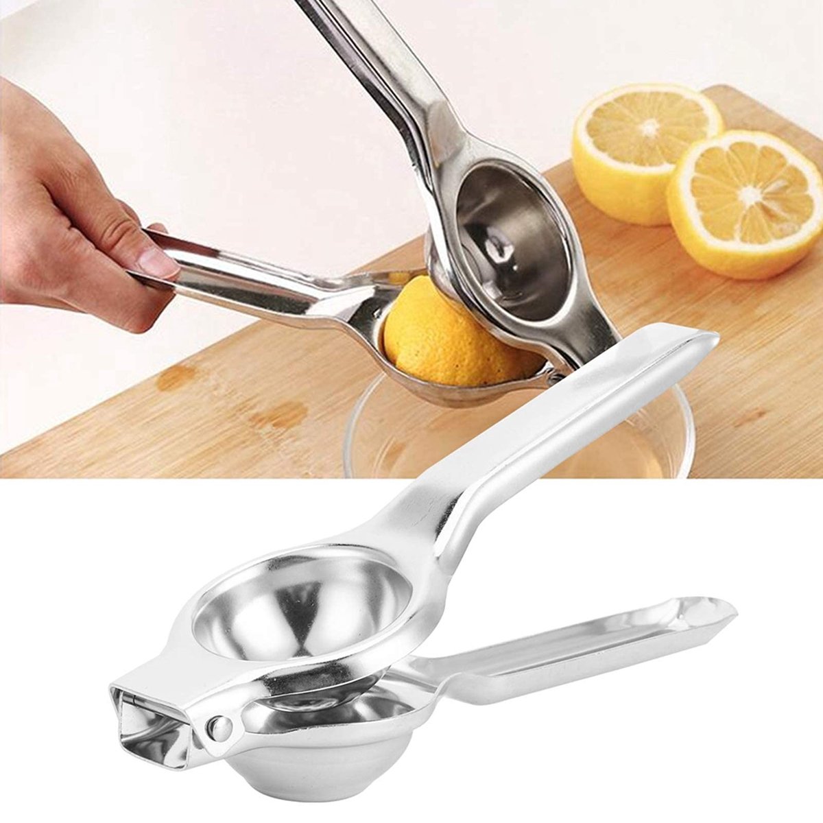 Stainless Steel Citrus Juicer - Handmatige Fruitpers voor Optimale Sapextractie