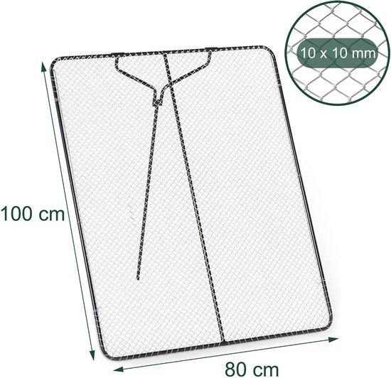 Tuinzeef - 10x10 mm mazen - 100x80 cm — afbeelding 2
