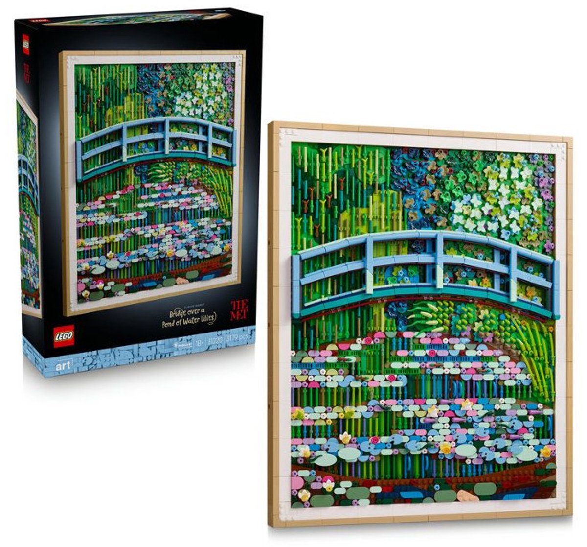 LEGO® Art Claude Monet – Brug over een Vijver met Waterlelies 31220 — afbeelding 14