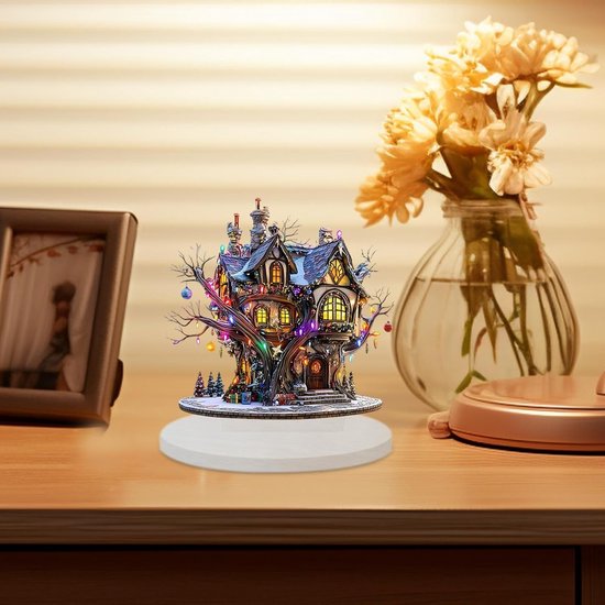 Sprookjes Kasteel Lamp - Decoratief Licht - Kinderslaapkamer Verlichting - Boeiend Sprookjesontwerp - 15 cm - Meerdere Kleuren — afbeelding 3