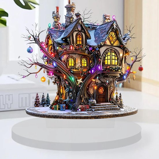 Sprookjes Kasteel Lamp - Decoratief Licht - Kinderslaapkamer Verlichting - Boeiend Sprookjesontwerp - 15 cm - Meerdere Kleuren — afbeelding 4