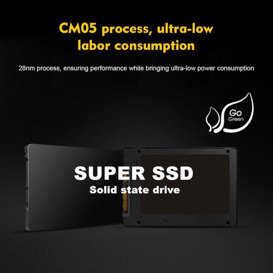 Interne SSD Schijf - Opslag Schijf - Snelle Data Opslag - Hoge Snelheid 550 MB/s - 1TB tot 4TB - Zwart van Merkloos — afbeelding 4