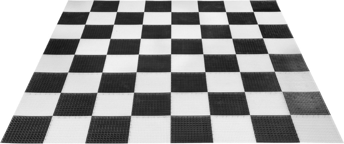 Schaakbord - Speelveld - Strategie Spel - Robuust Plastic - 304x304 cm - Zwart