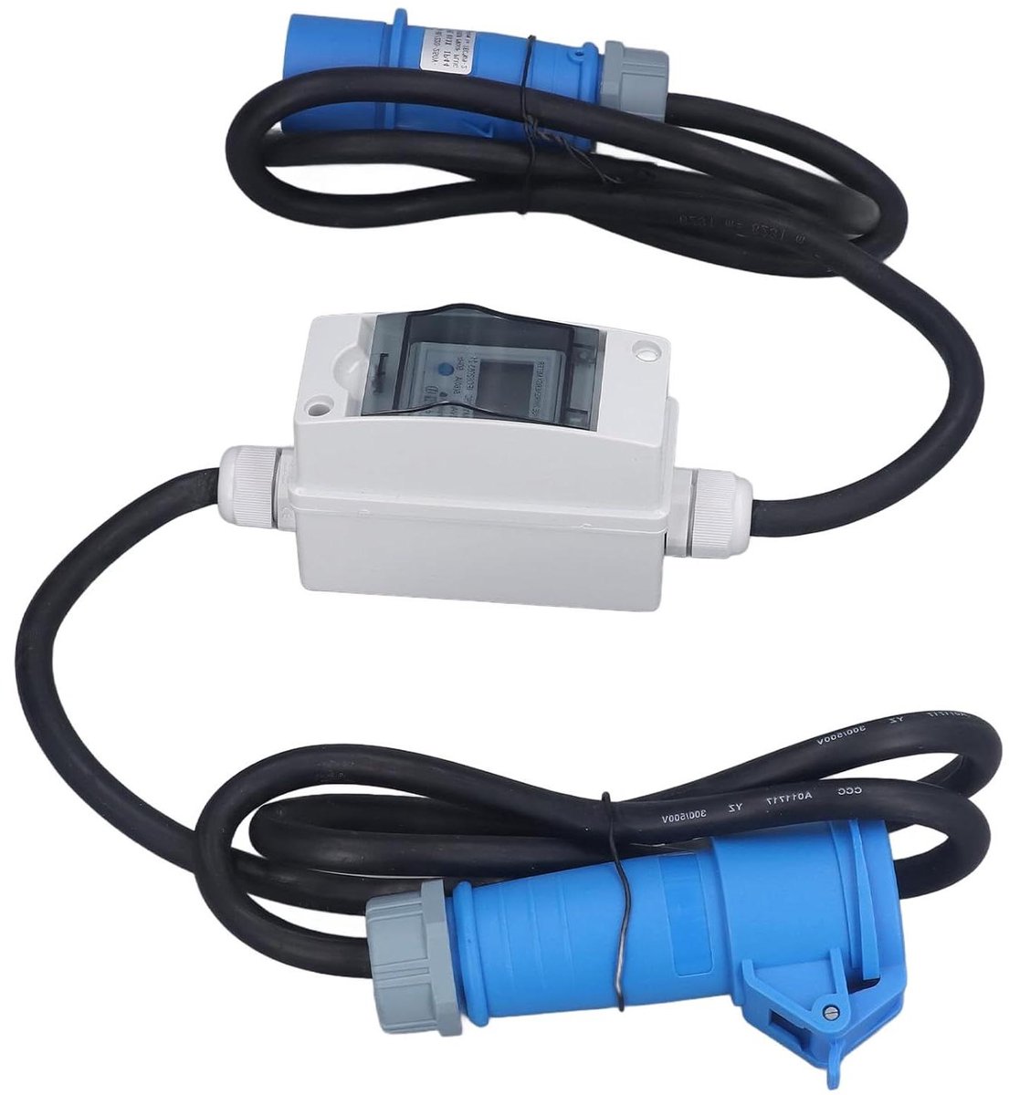 Slimme Energiemeter - Stroomverbruik Monitor - Energie Verbruik - Geheugen bij Stroomuitval - 220-250V 16A - Zwart