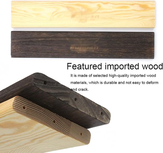 Houten keuhouder - Biljart rek - Spelkamer organizer - Stevig hout - 6 sleuven - Bruin — afbeelding 2