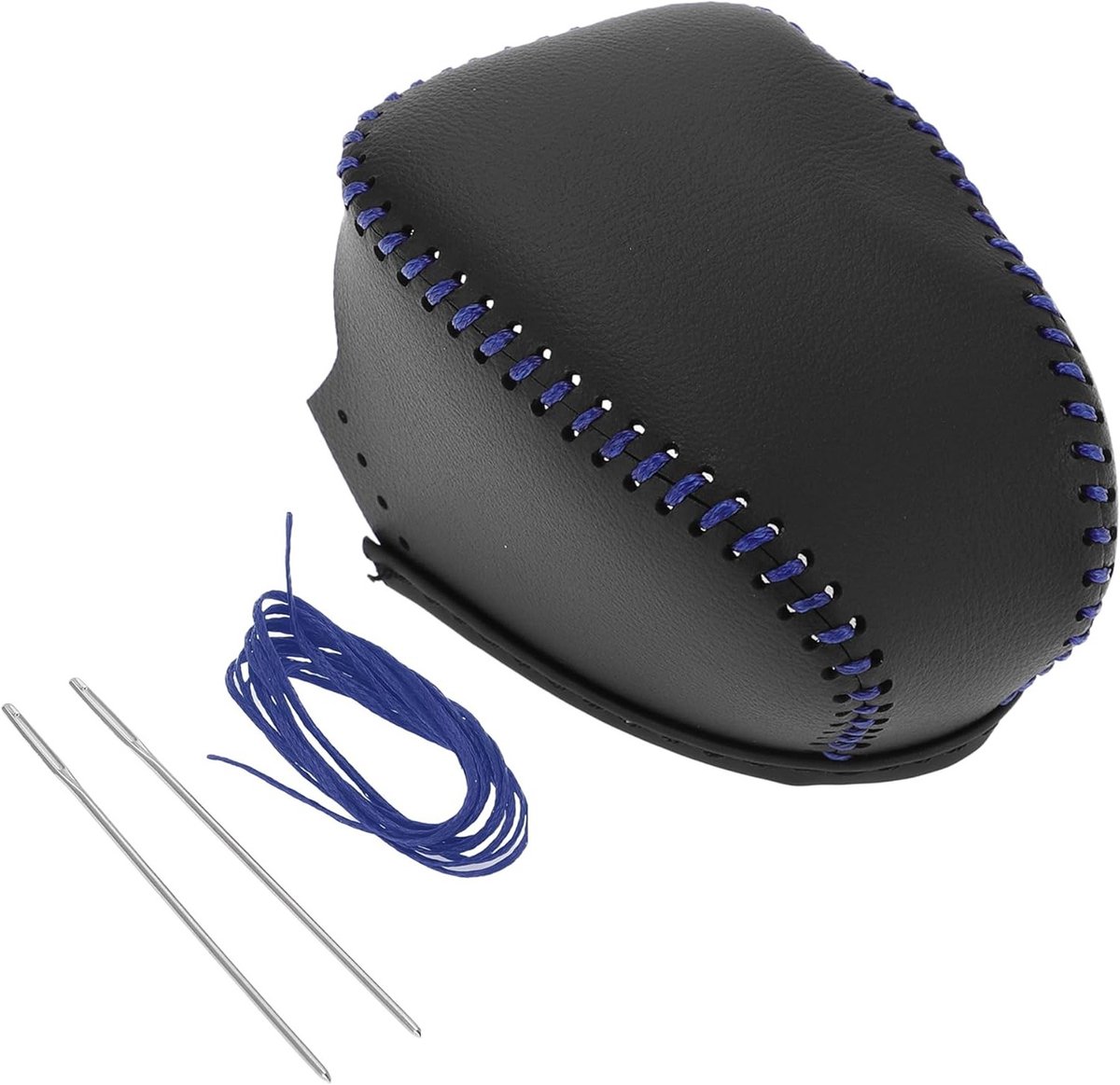 Set Pod Button Cover voor Infiniti QX50 (2019-2024) - Anti-slip Kunstlederen Versnellingspook Bescherming in Zwart en Blauw, Perfecte Pasvorm en Duurzaam Design