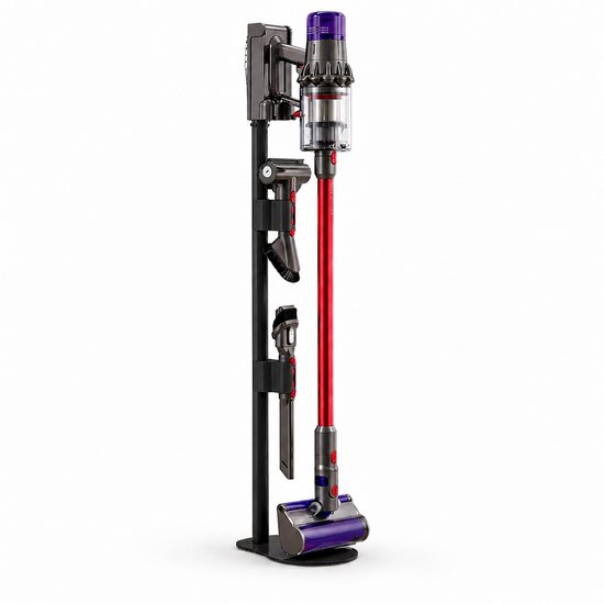 DEGG® – Stofzuiger Standaard Geschikt voor Dyson V7 V8 V10 V11 V12 V15 – Vrijstaand met Accessoirehouders – Zonder Boren – Zwart