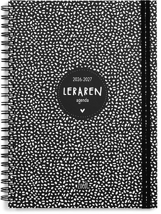 Zoedt A4 Lerarenagenda 2026-2027 – Docentenagenda met ringband, elastiek & notitieruimte – Schoolagenda voor leraren