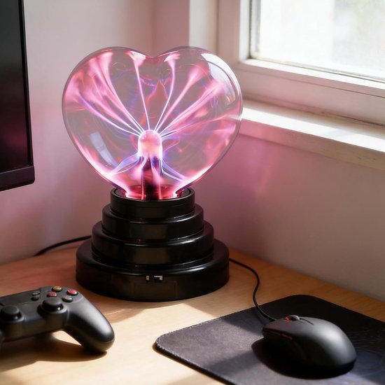 Plasma Lamp - Sfeerverlichting Bollamp - Decoratieve Verlichting - Aanraak- en Geluidsgevoelig - 11 x 11 x 11 cm - Meerkleurig — afbeelding 2