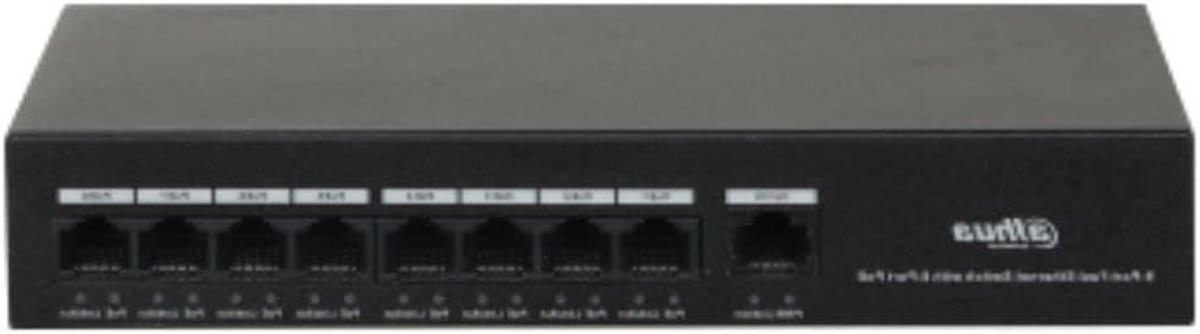 PoE Switch - Netwerk Switch - Netwerk Uitbreiding - 8 Poorten - 50cm - Zwart