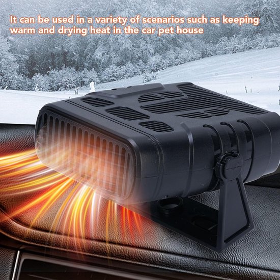 Zonnepaneel Verwarming - Draagbare Heater - Kamperen Buiten - 30W Hoog Rendement - Compact Ontwerp - Zwart — afbeelding 2
