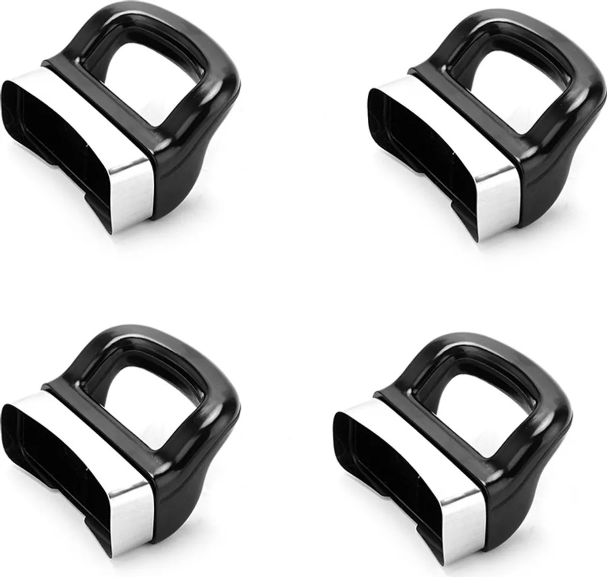 Panhandvatten van roestvrij staal, set van 4