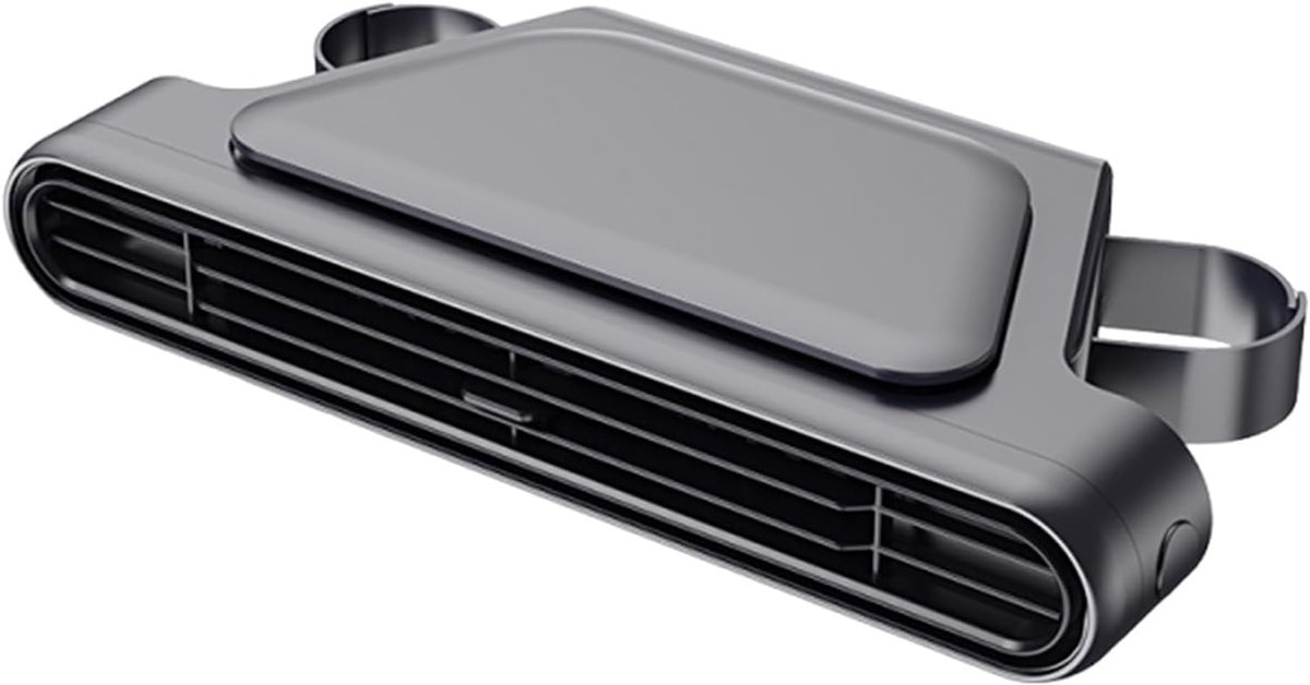 VHV - Autoventilator oplaadbaar Type-C met 3 standen en geurhouder voor auto sedan camper bestelwagen en reizen
