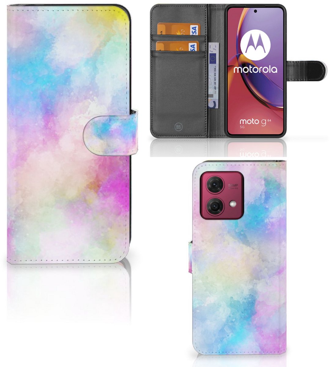 Hoesje Motorola Moto G84 Watercolor Light