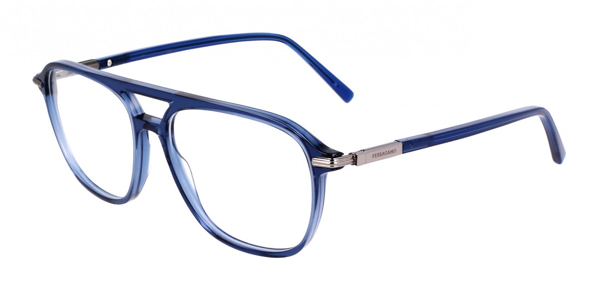 Ferragamo SF3006 Transparent blue 56/16/145 MAN Brilmonturen
