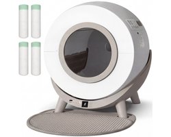 Revo-loo One - Automatische Zelfreinigende Kattenbak XXL - Kattentoilet - 80 L - RFID Kattenherkenning - incl. Kattenbakmat & 4x Zakken