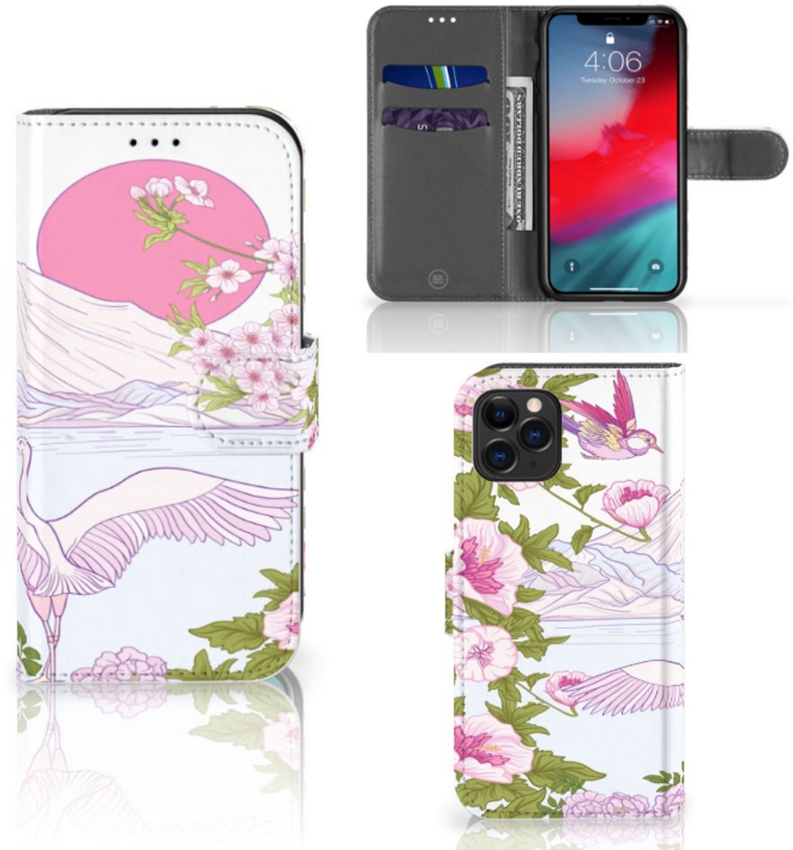 Apple iPhone 11 Pro Telefoonhoesje met Pasjes Bird Standing