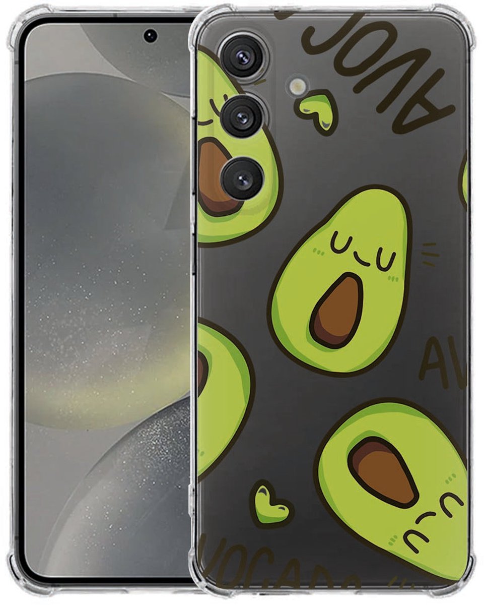 Samsung Galaxy S25 FE Hoesje - Avocado Singing TPU Antishock