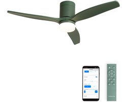 CREATE - Stille 40W plafondventilator met technische ABS bladen in verschillende maten - S - Met licht - WIFI - WIND CALM