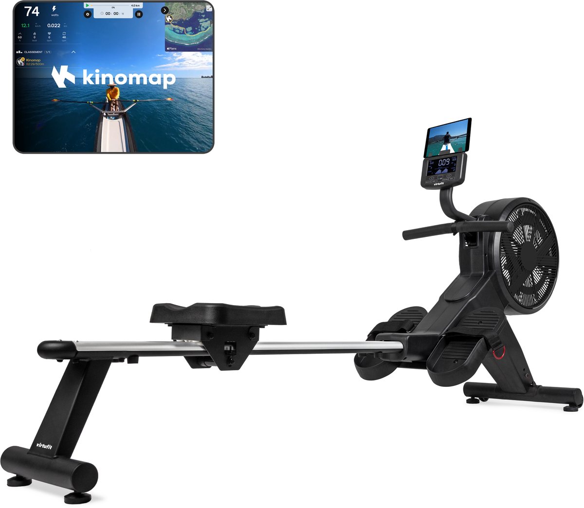 Bol.com VirtuFit Elite Air Magnetic Roeimachine - Inklapbaar - LCD Display - 16 standen - Roeitrainer - Roeiapparaat aanbieding