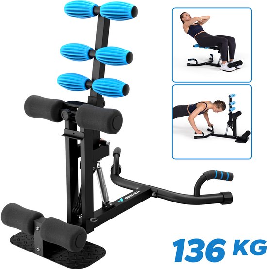 CRIVIT® Arms en Beentrainer - 2-in-1 Arms en Benen Trainingsapparaat - Wit - LCD Display - Knopbesturing
