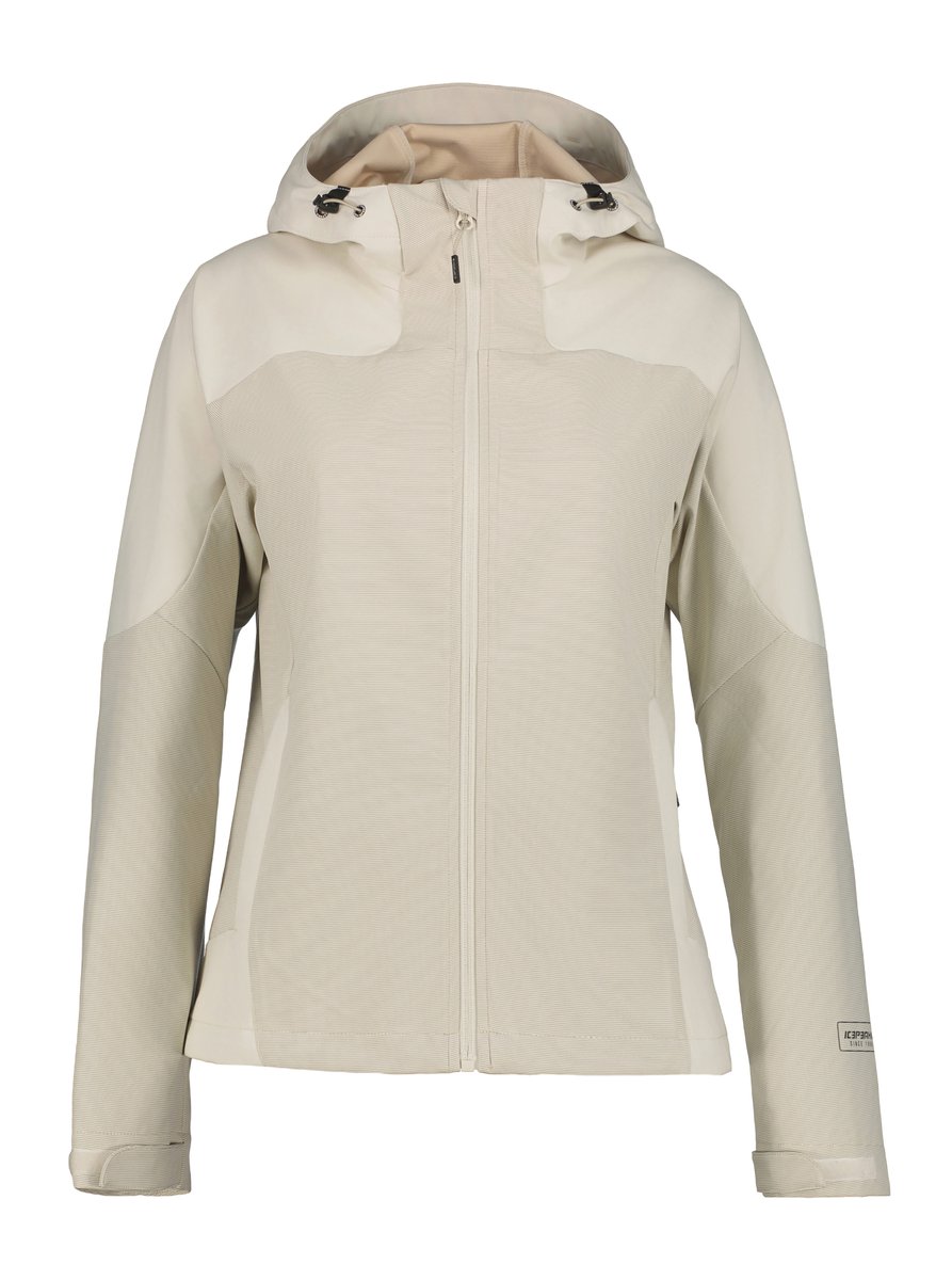 Icepeak Burnet Jas Dames Ongevoerde softshell Powder Beige