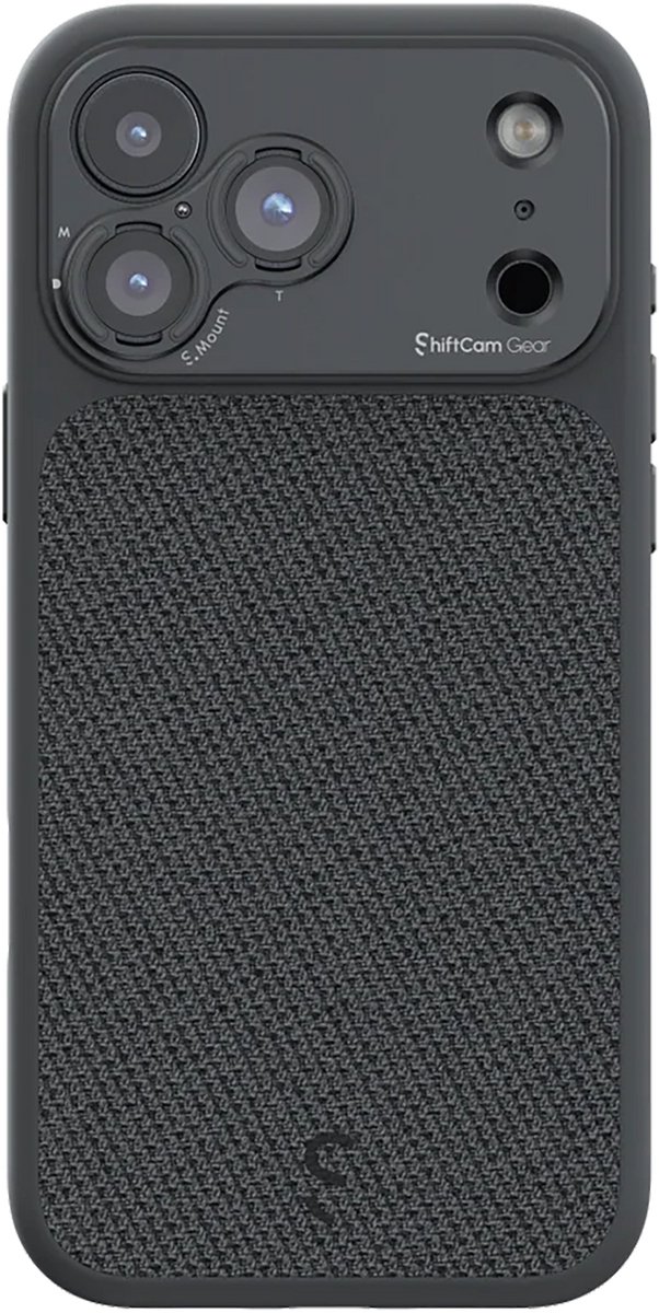 Shiftcam Camera hoesje S.houder iPhone 17 Pro – Snel en veilig lenswisselingen met S.Mount systeem – Compatibel met alle LensUltra lenzen en MagSafe – Biedt 2-meter valbescherming - Zwart