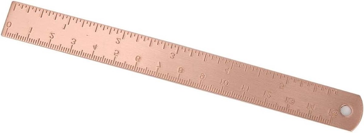 Elegante Roze Gouden Scharen en 30 cm Dikke Koperen Liniaal voor Precisie Tekenaccessoires