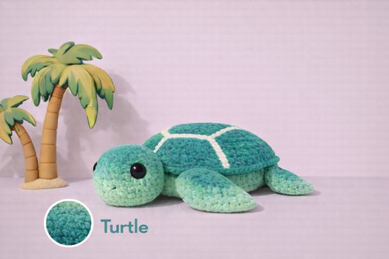 Zazu Zeeschildpad haakpakket - 441 Turtle - compleet pakket - big darling monochrome - Scheepjes
