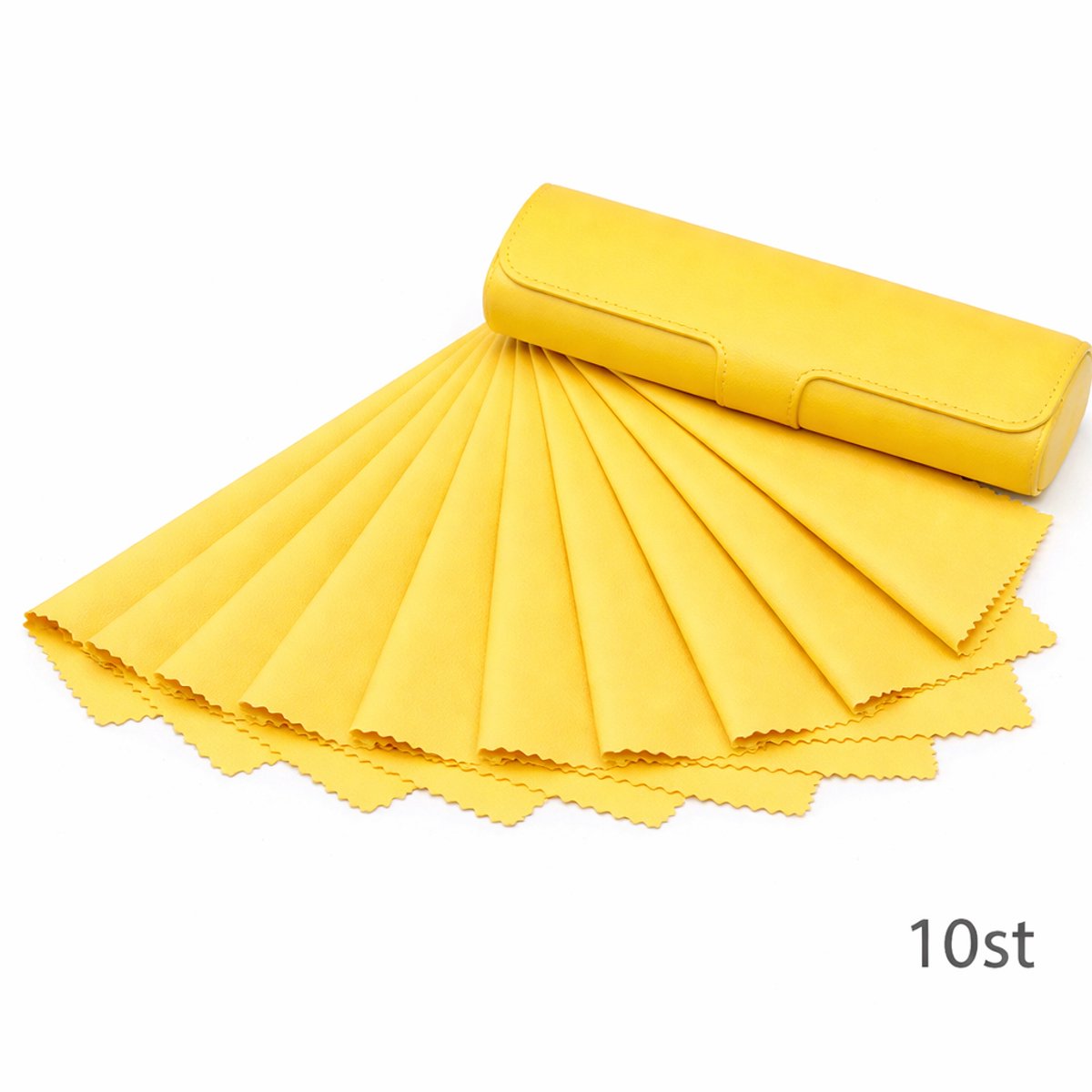 10 gele brillendoekjes / microvezeldoekjes van hoge kwaliteit / zonnebrildoekjes / doekje / geel / Aland optiek / Microfibre Surchoix pour Lentilles, Lunettes, Ecrans, Tablettes, Glasse / luiers / Aland optiek / cleaner bril / schoonmaakmiddelen