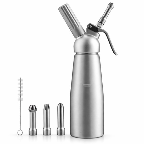 Keizer RVS Slagroomspuit