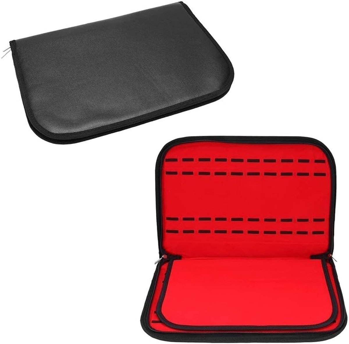 Horloge Opbergdoos - Horloge Organizer - 20 Compartimenten - PU Lederen Horloge Bewaarbox - Sieraden Case met Ritsen - Verzameldoos