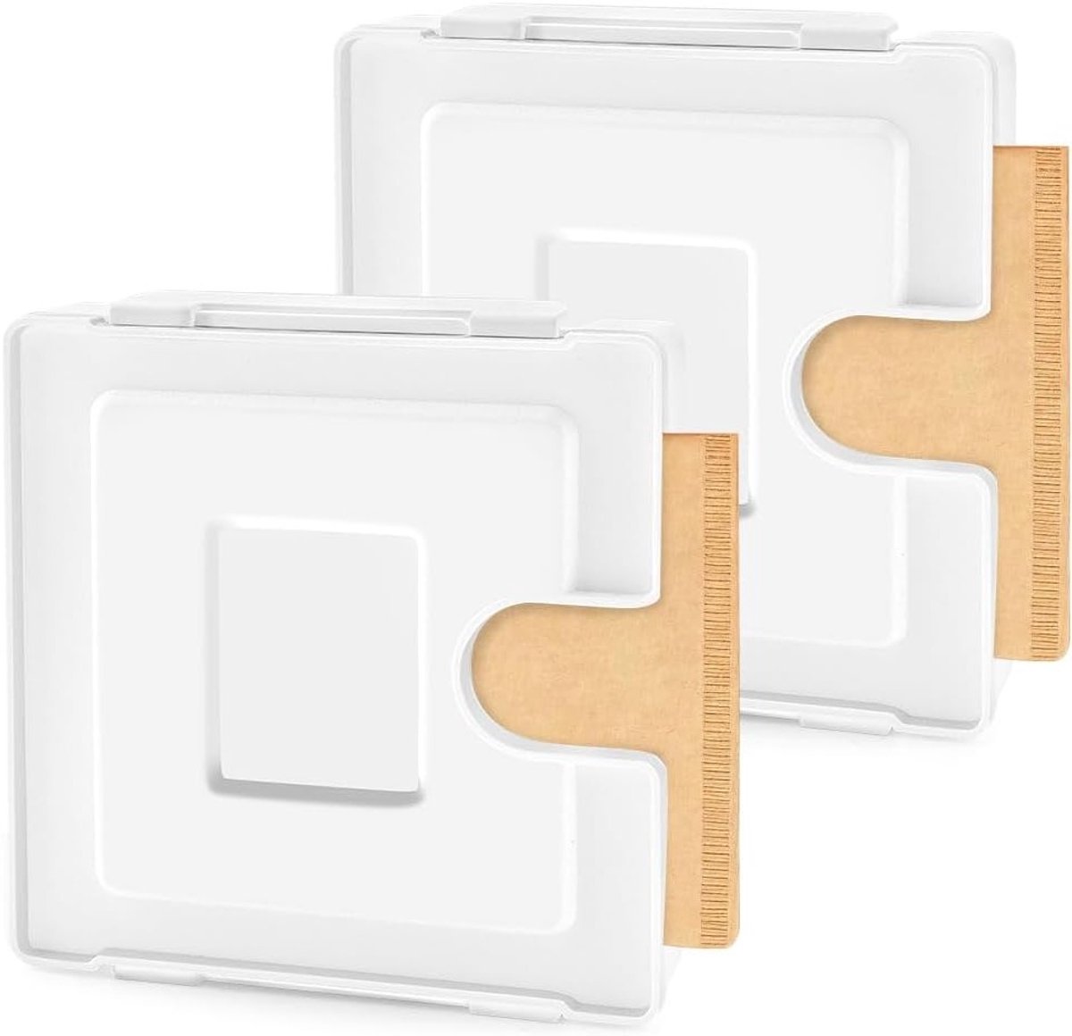 Set van 2 Magnetische Koffiefilterhouders voor Muurmontage - Ruimtebesparende Opbergdoos voor Koffiefilters, Geschikt voor Koelkast, Keuken en Koffiemachine