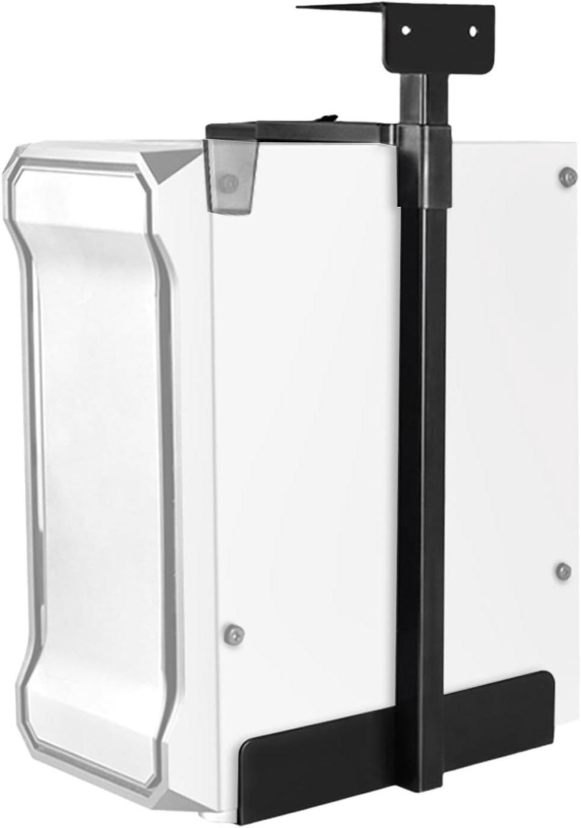 Under Desk PC Mount Computer Suspension Holder Under Table Full Steel Material Height Adjustable 80-500mm Heavy Duty Computer Case Holder up to 25kg For Most Hosts