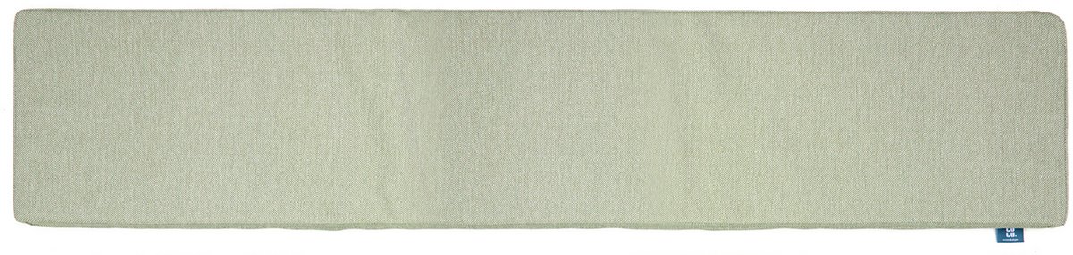 LuLu - 1 Luxe Picknickbank Kussen - 150x30 cm - 1 Stuk - Waterafstotend Tuinkussen | Groen | 4cm Dik - Met bevestigingsbanden.