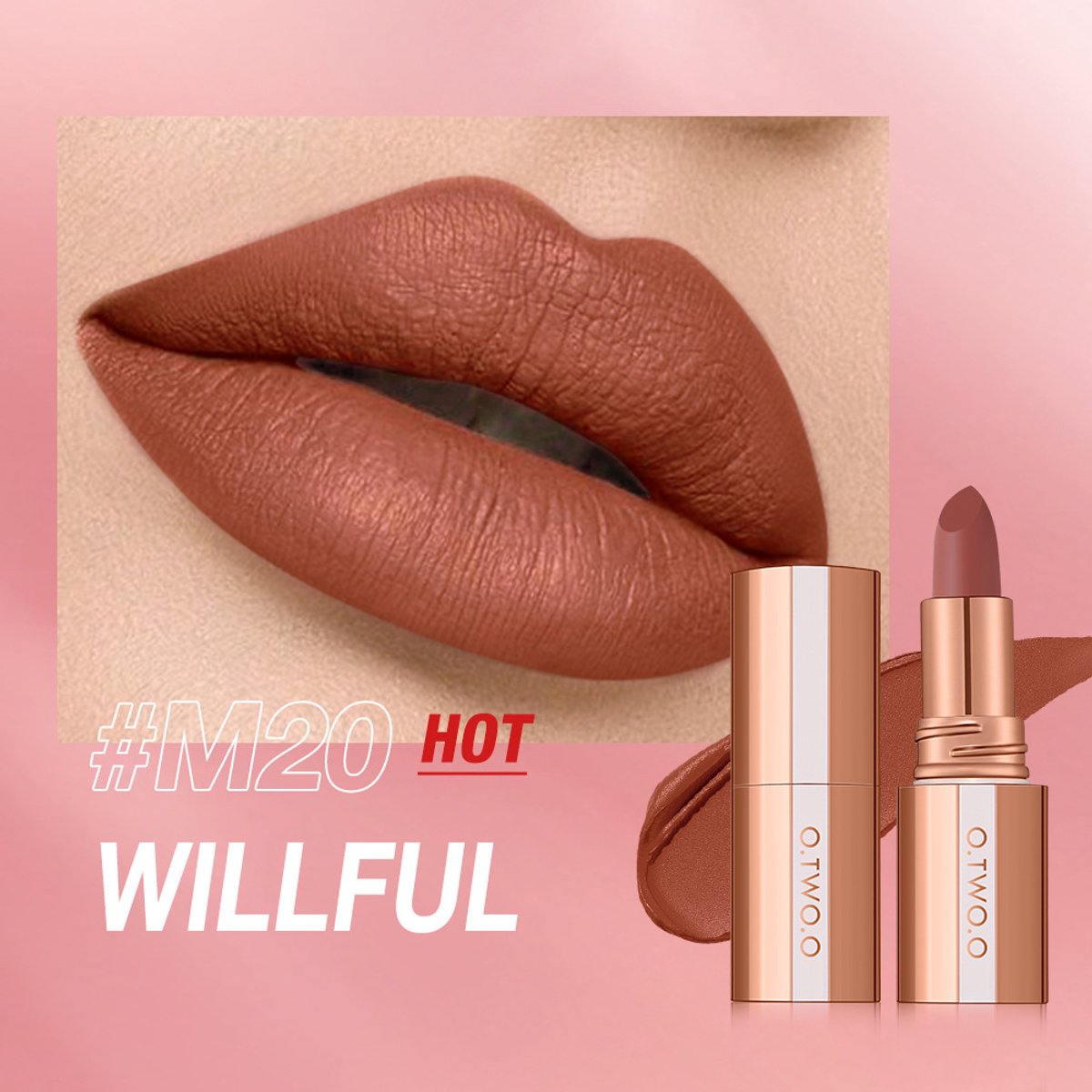 Matte Lipgloss- Velvet Finish - Long Lasting & Lichtgewicht - Matte Lippenstift met Intense Kleur - Mist Touch