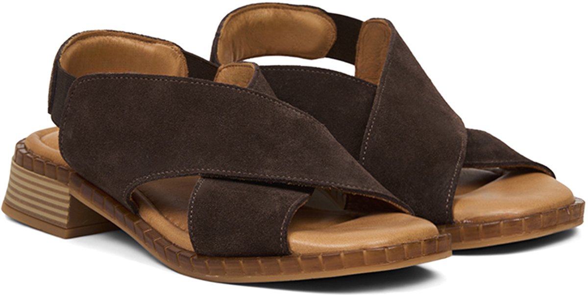 DESA Sandalen Suède Vrouwen Schoenpunt: Nez rond Bruin