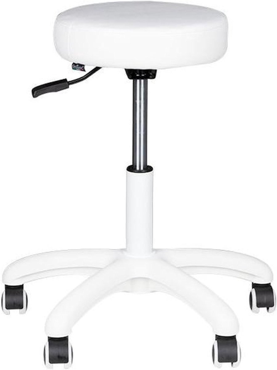 DermaSyis Cosmetische Kruk Laag - AM-303-2 - WIT