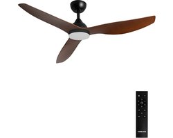CREATE - Plafondventilator 40W stil Ø132 cm - M - Met licht - Afstandsbediening - WIND BALANCE