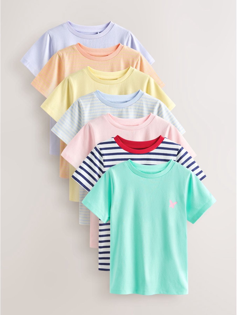 Next - Meisjes - T-shirts 7 Pack - Roze