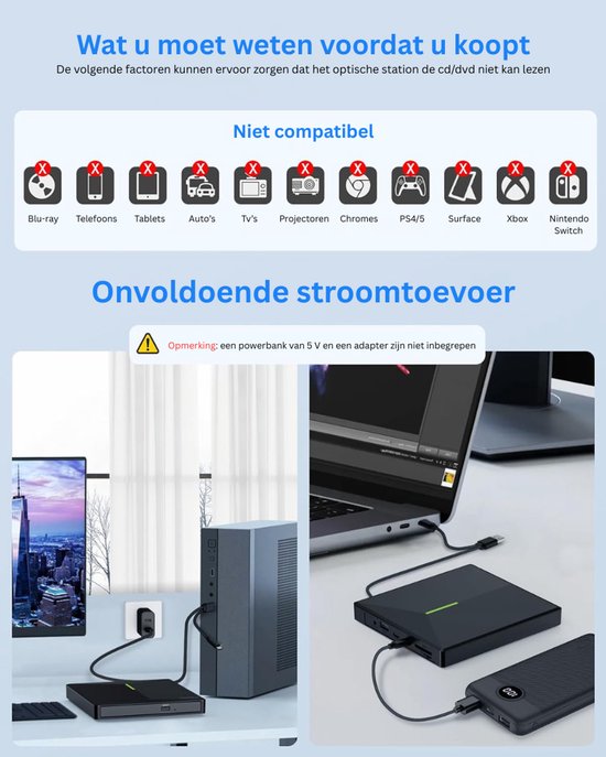White-Label® Auto DVD Speler - Draagbare DVD Speler - Portable DVD Player — afbeelding 4