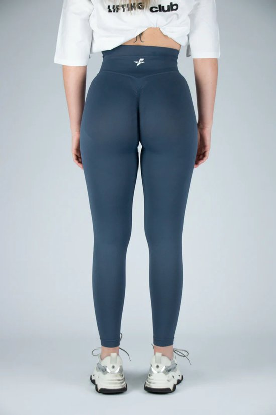 Fitness legging - Legging hoge taille - Legging Gym Sport - Hardloop - Yogabroek voor dames - Sneldrogend, ademend en rekbaar - Spandex / Nylon - Kleur Donkerblauw - Maat XS — afbeelding 3