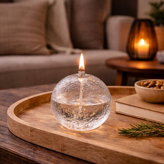 Leeff Olielamp Olaf L – Transparant – 10 x 10 CM – Glas — afbeelding 4