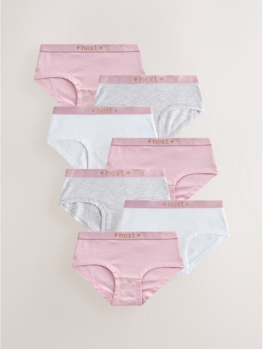 Next - Meisjes - Set van 7 hipsters - Roze