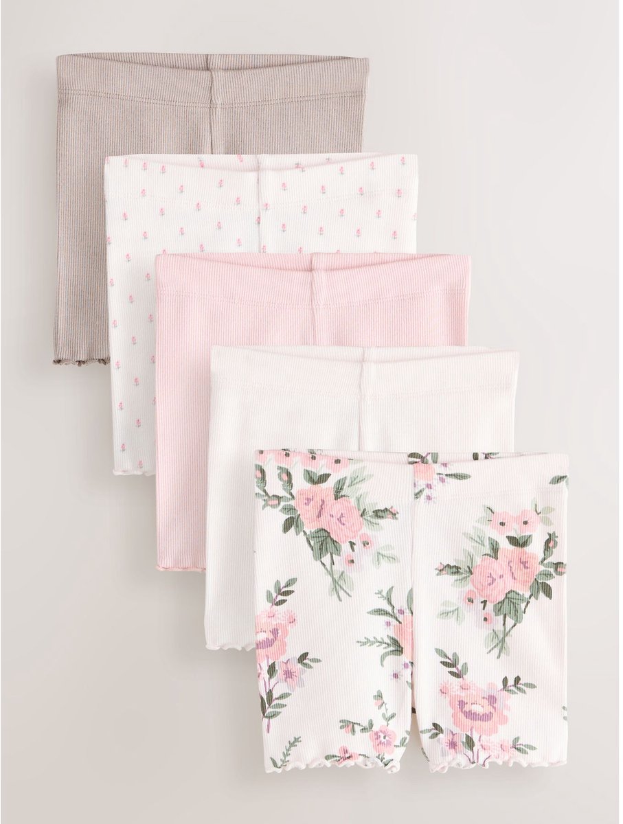 Next - Meisjes - Set van 5 fietsshorts - Roze
