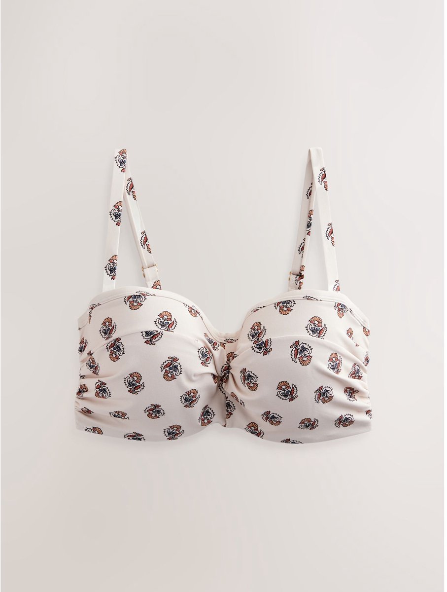 Next - Dames - F-K Twist Bandeau Bikini Top - Crème