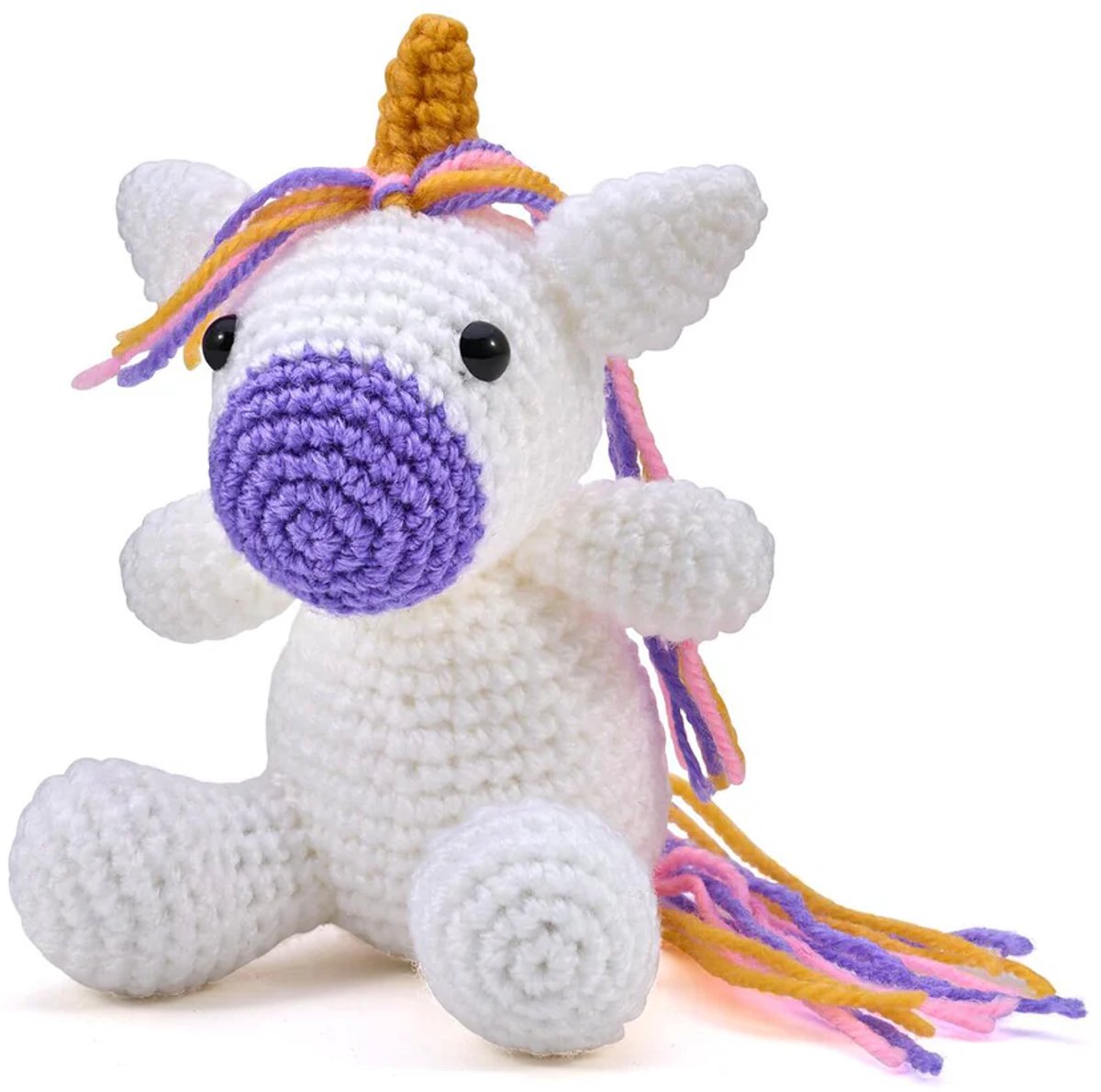 Plaid Bucilla - Haakpakket - Crochet kit - Luna the unicorn - Luna de eenhorn - 49289E