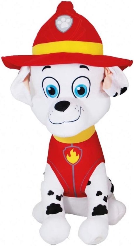 Marshall – PAW Patrol Pluche Knuffel XXL 100 cm {Extra grote Paw-Patrol knuffeldier | XL knuffelpop voor kinderen jongens meisjes | Marshall, Skye, Chase, Rubble, Rocky, Zuma}