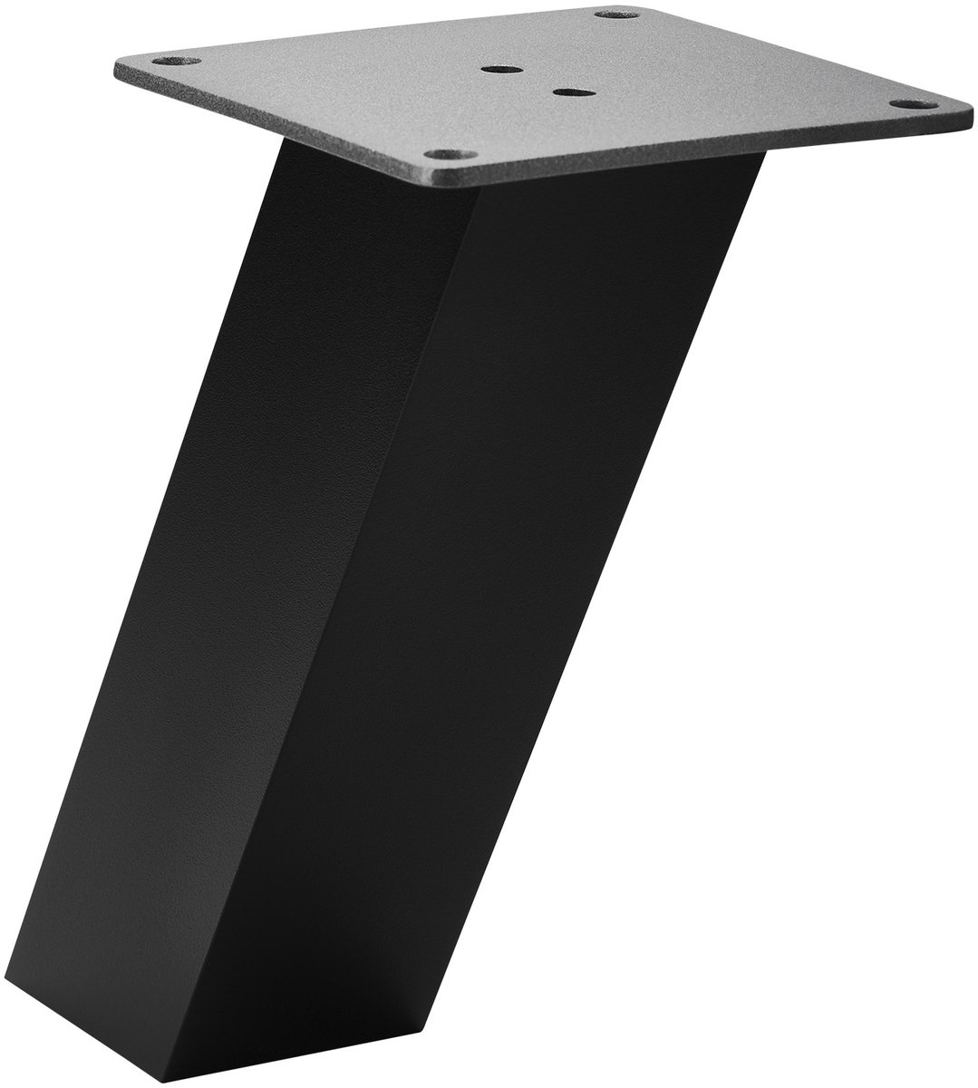 SOTECH Barsteun OLBIA schuin (50 x 50 mm, Hoogte 170 mm, zwart) aluminium toogsteun voor h