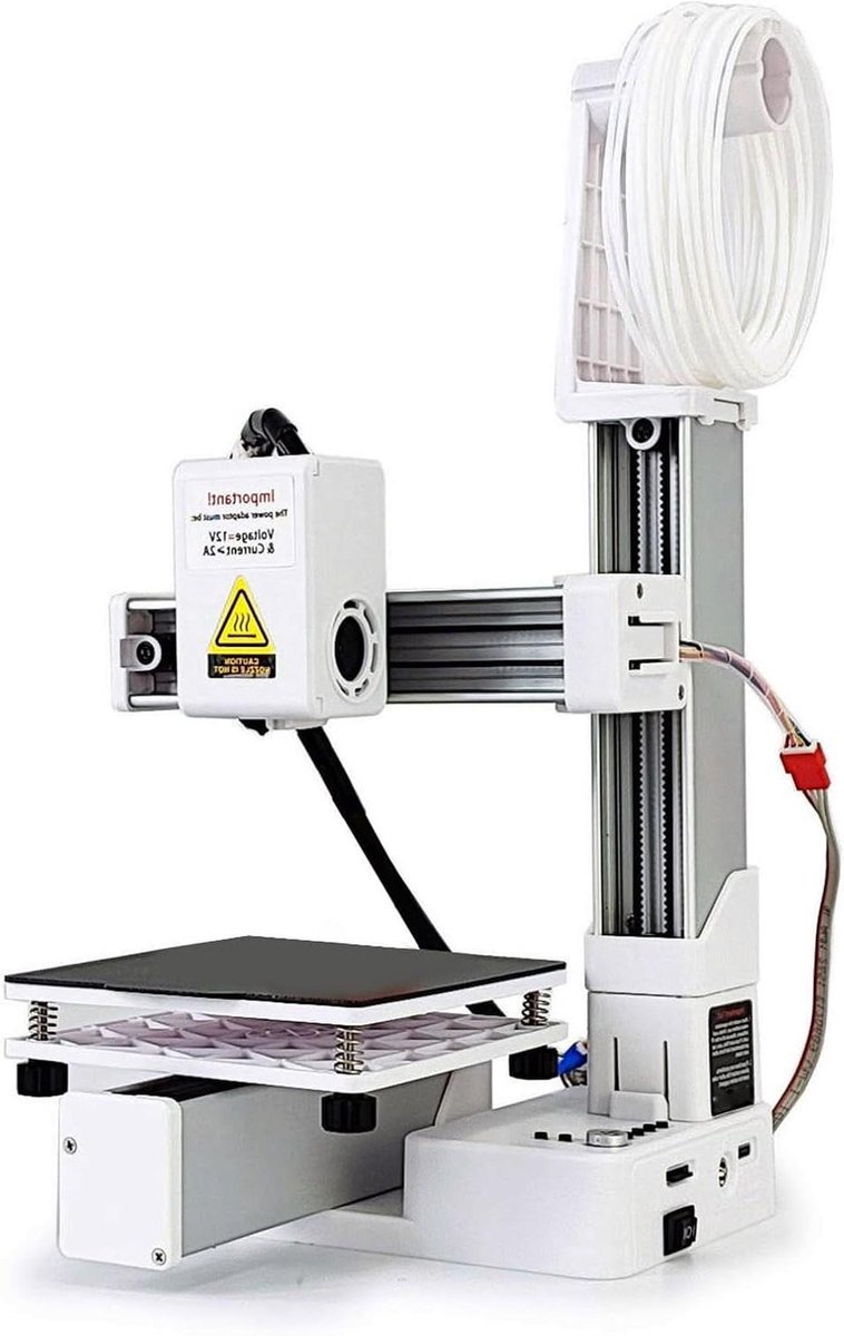 Mini 3D Printer - Hobby Printer - Creatief Hobby Gebruik - Hoge Precisie - 4x4x4 Inch Print - Zwart